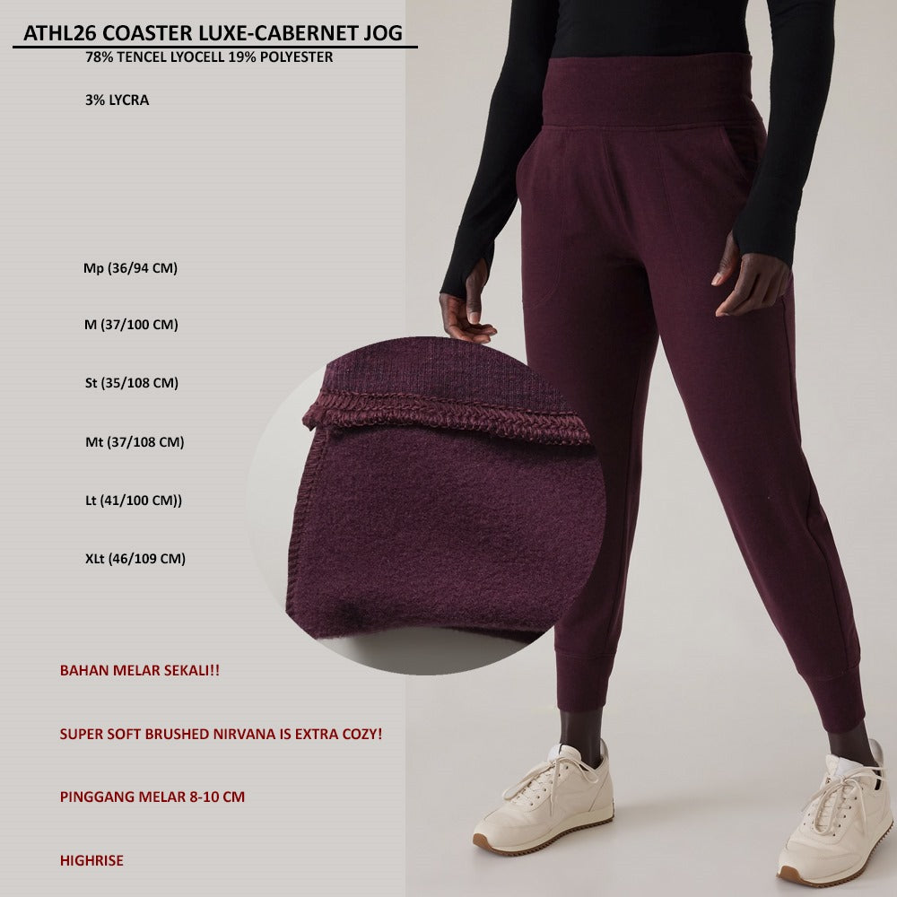 Celana Panjang Jogger Wanita (ATHL26 COASTER LUXE JOG)