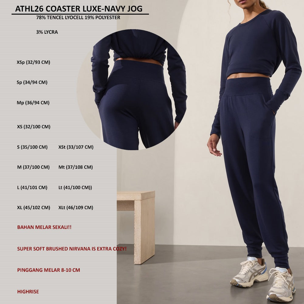 Celana Panjang Jogger Wanita (ATHL26 COASTER LUXE JOG)
