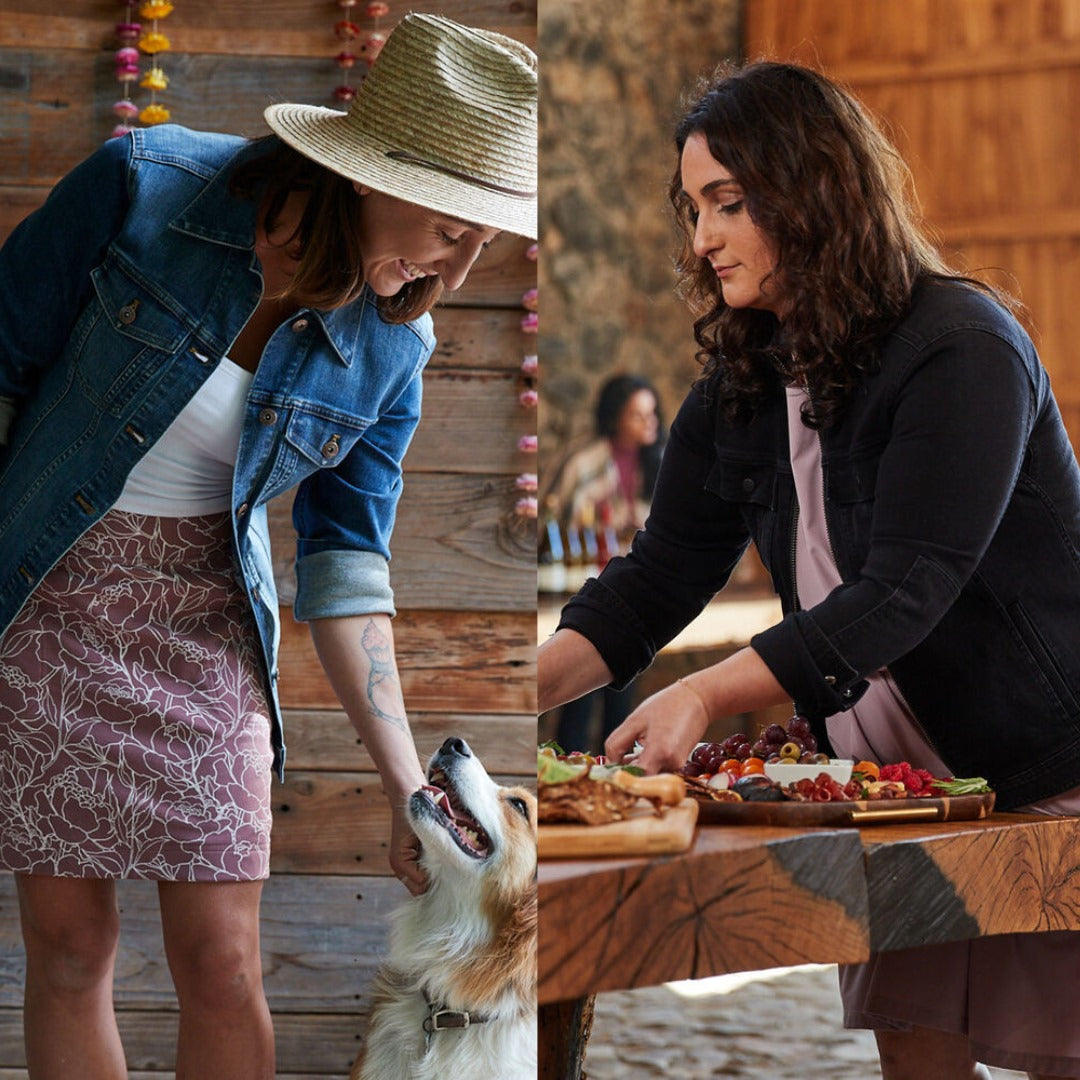 Jacket Denim Wanita Lengan Panjang (DLT02 DAILY CLASSIC JACKET)