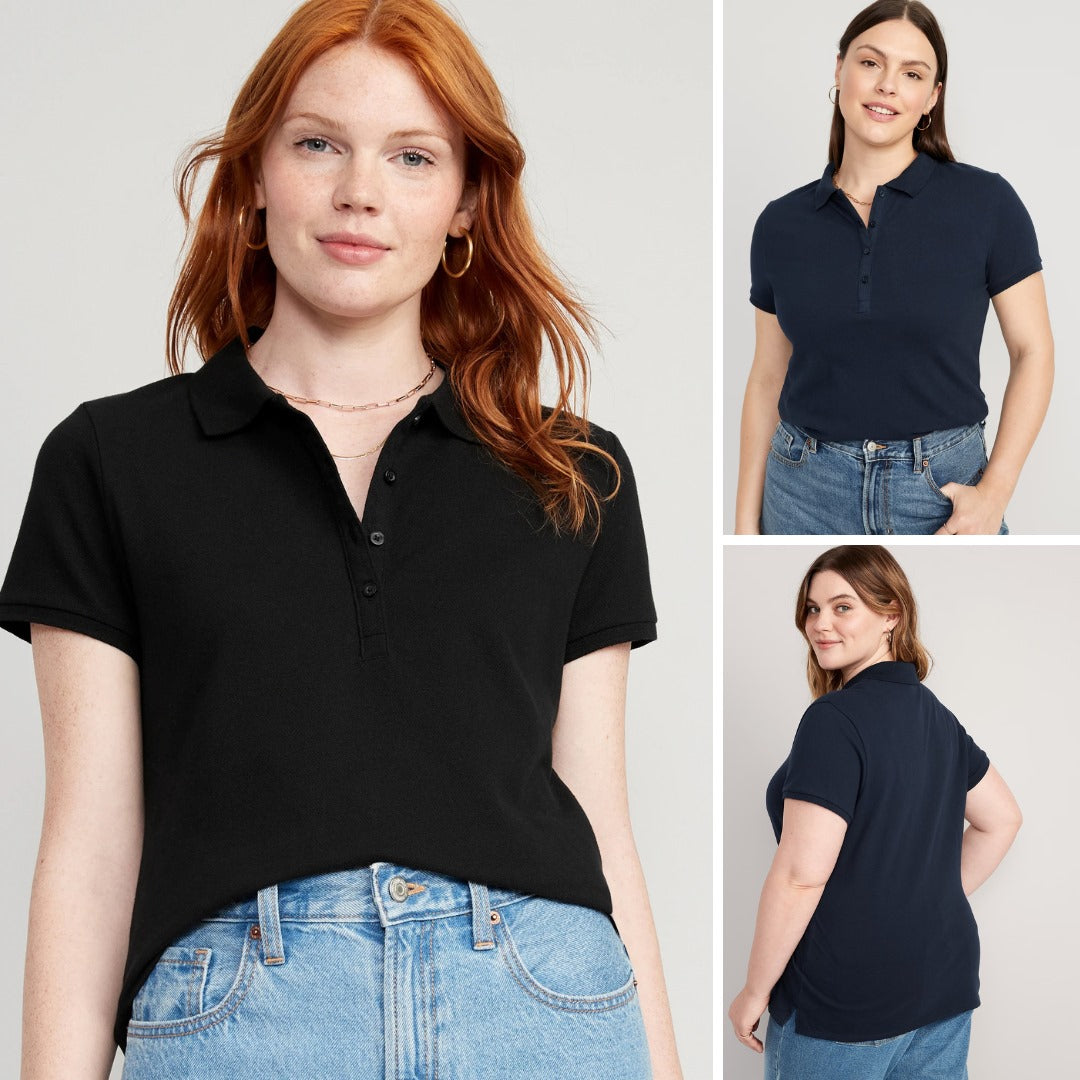 Atasan Polo Wanita Lengan Pendek (ODN618 PIQUE POLO)