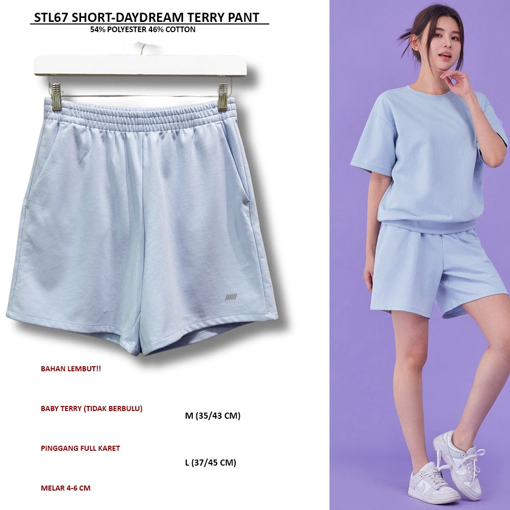 Celana Pendek Santai Wanita Bahan Terry (STL67 SHORT TERRY PANT)
