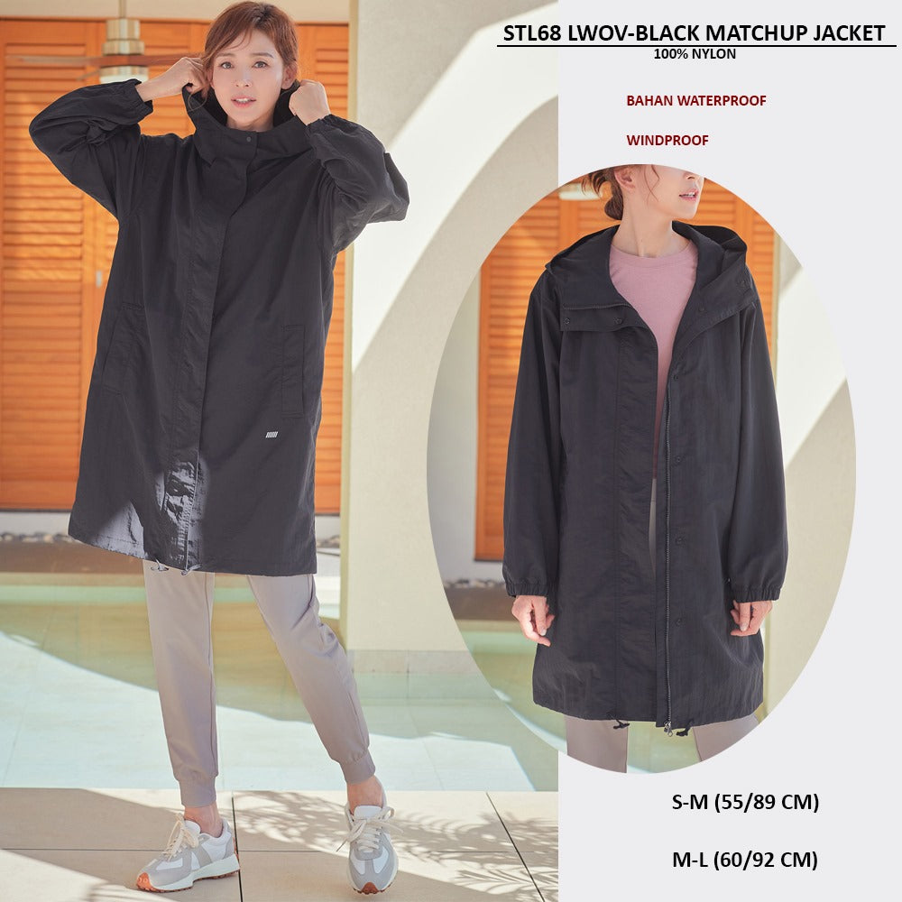 Jacket Panjang Wanita Windproof & Waterproof (STL68 LMOV MATCHUP JACKET)