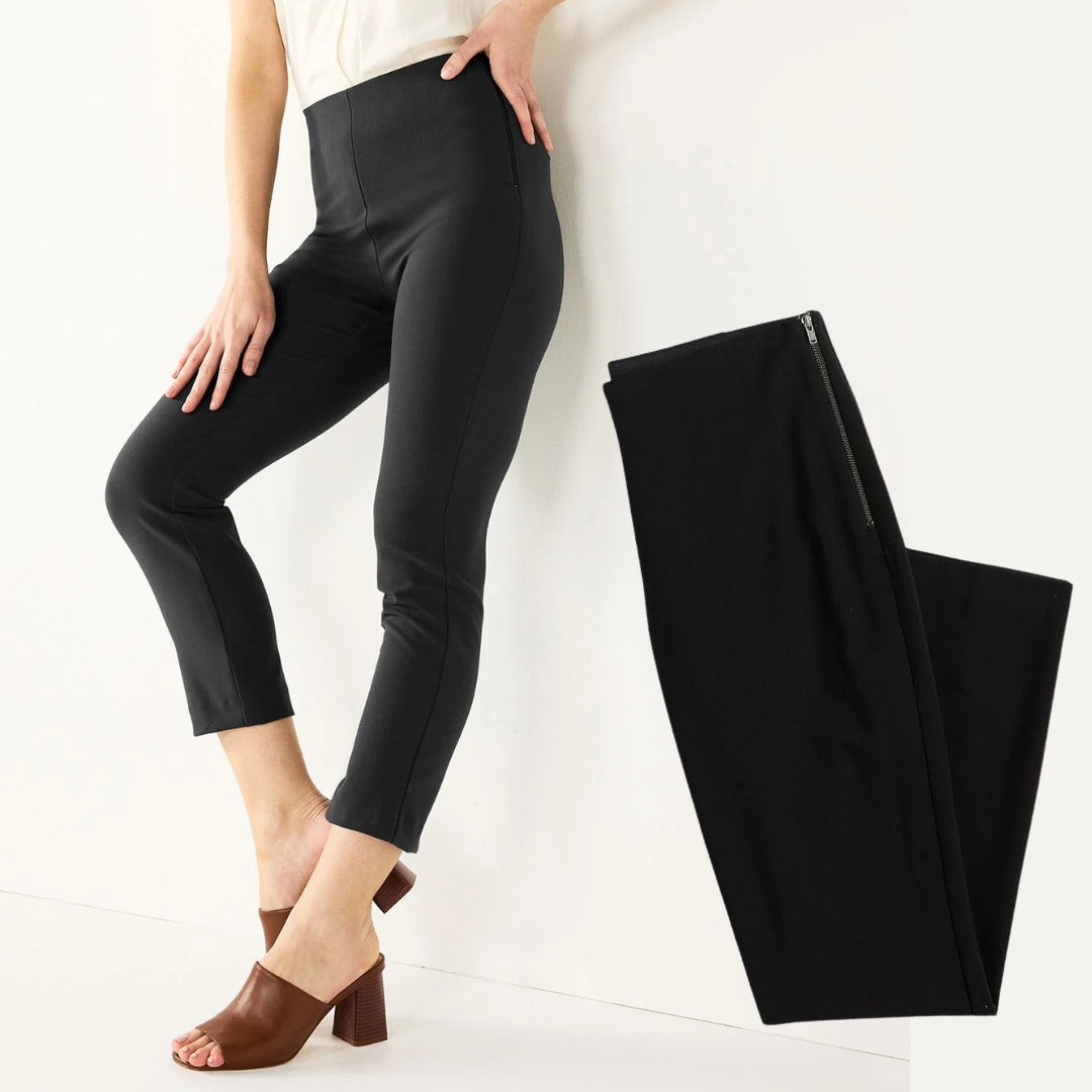Celana Panjang Wanita Highwaist Stretch (NW11 SIDEZIP FIT SKINNY)