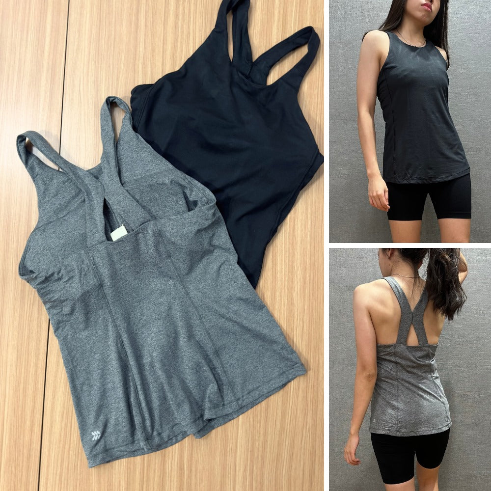 Atasan Tanktop Olahraga Wanita Soft Dryfit (AIM11 RACER ACTIVE TANK)