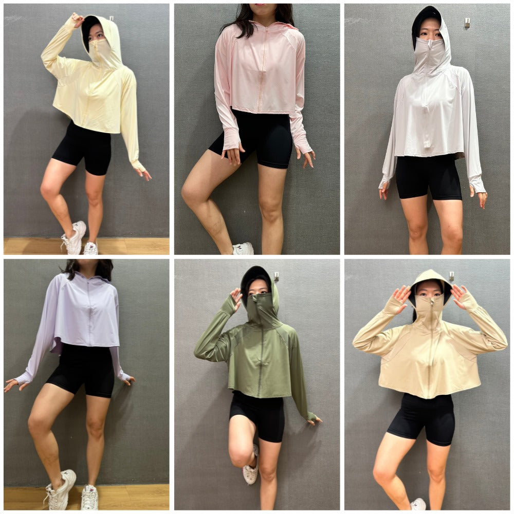 Jacket UV Wanita Lengan Panjang Waterrepellent (J06 VINYL UV JACKET)