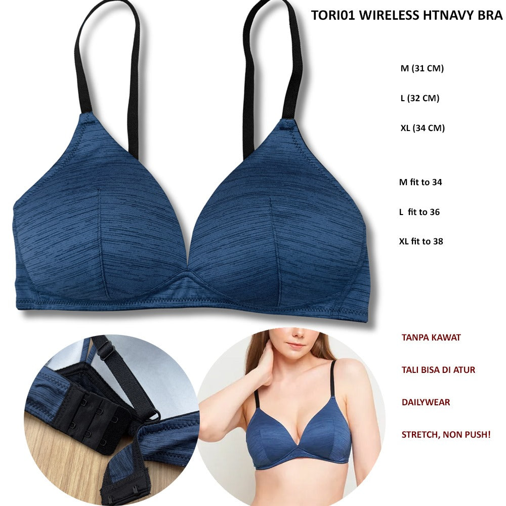 Pakaian Dalam Wanita Stretch Non Push (TORI01WIRELESS BRA)
