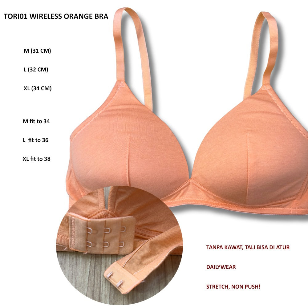 Pakaian Dalam Wanita Stretch Non Push (TORI01WIRELESS BRA)