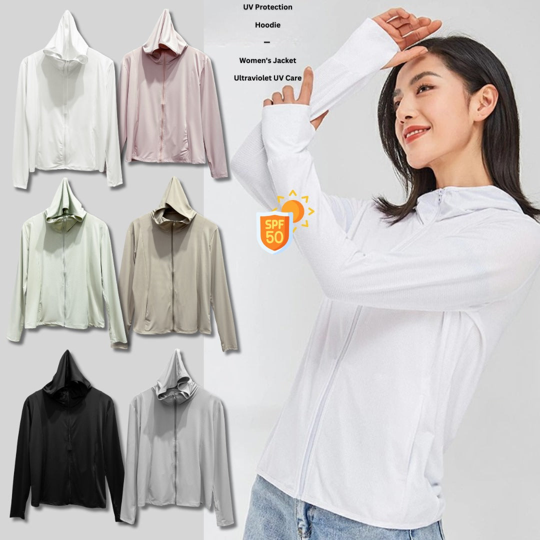 Jacket Wanita Lengan Panjang Stretch Waterepellent (J09 UV HOOD JACKET)