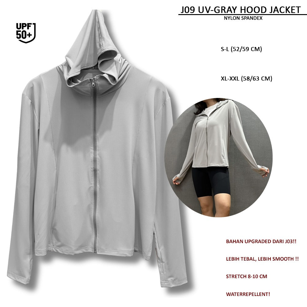 Jacket Wanita Lengan Panjang Stretch Waterepellent (J09 UV HOOD JACKET)