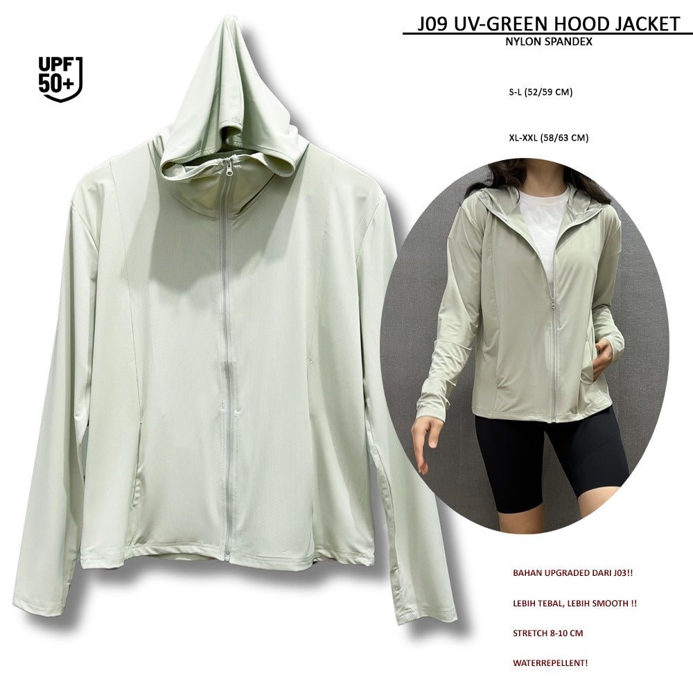 Jacket Wanita Lengan Panjang Stretch Waterepellent (J09 UV HOOD JACKET)