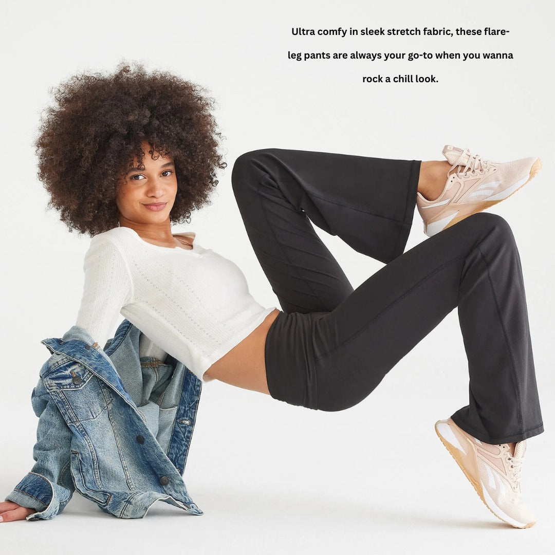 Celana Panjang Wanita Bootcut (AERP108 FLARE FOLDOVER PANT)