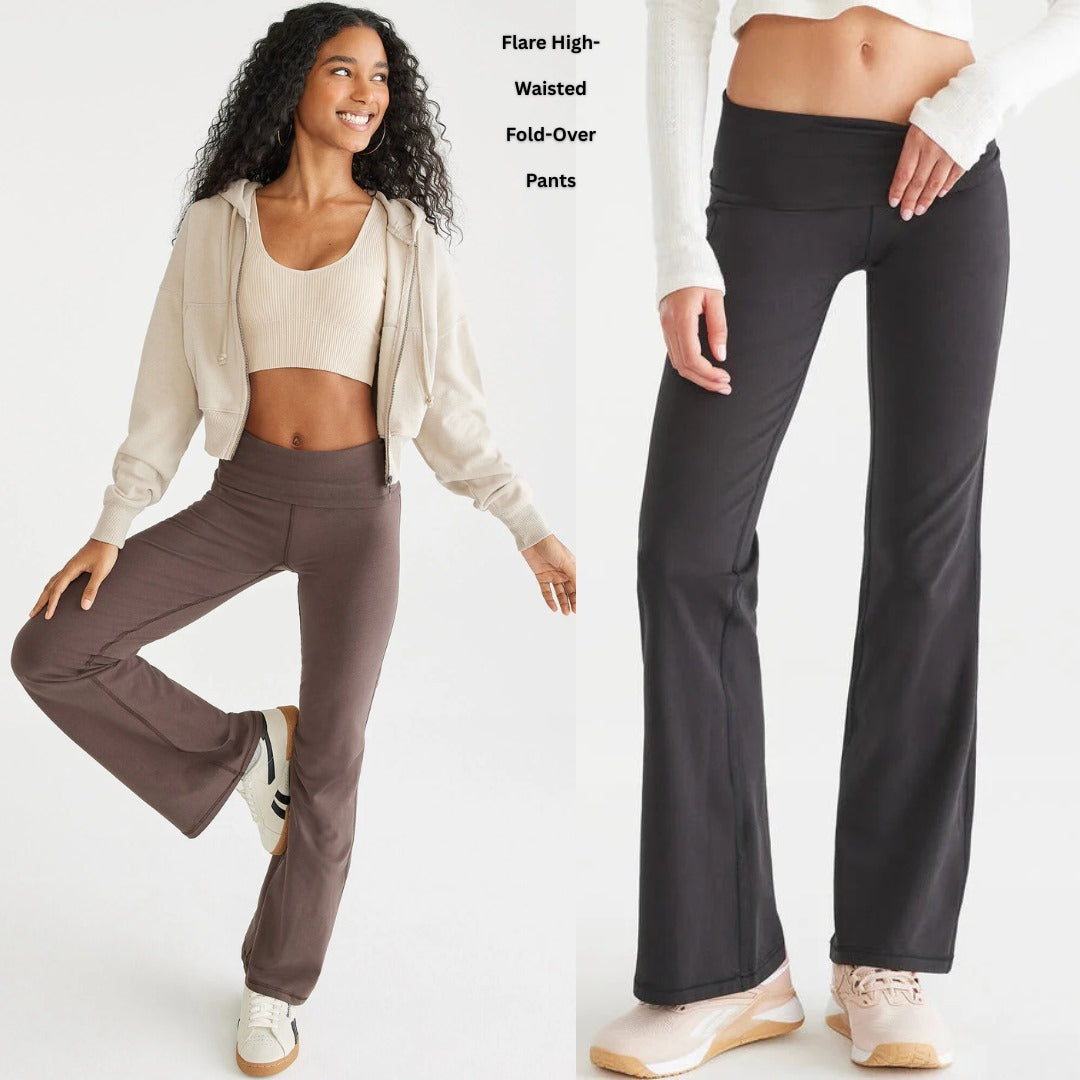 Celana Panjang Wanita Bootcut (AERP108 FLARE FOLDOVER PANT)