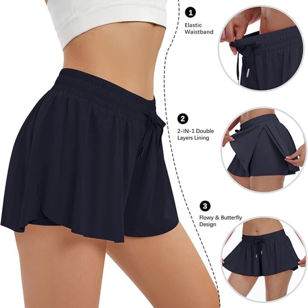 Celana Pendek Wanita Stretch (HRM01 FLOWY ATHLETIC SHORT)
