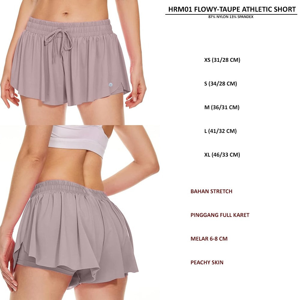 Celana Pendek Wanita Stretch (HRM01 FLOWY ATHLETIC SHORT)