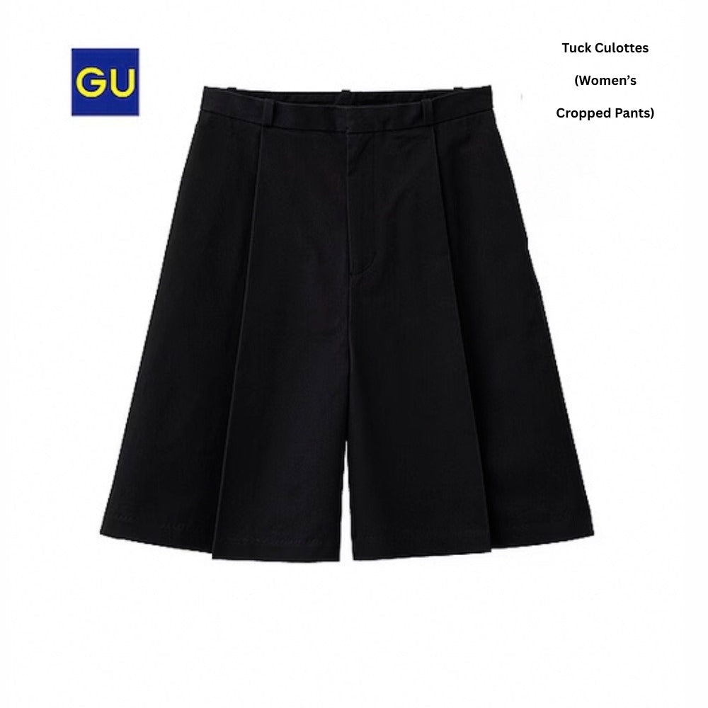 Celana Pendek Wanita Highrise (UNQ450 & UNQ451 DRAPE TUCK SHORT)