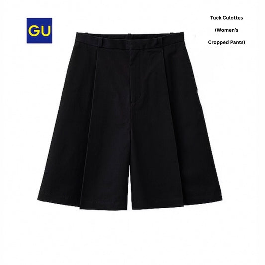 Celana Pendek Wanita Highrise (UNQ450 & UNQ451 DRAPE TUCK SHORT)