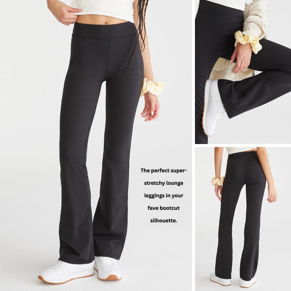 Celana Panjang Wanita Soft Smooth (AERP109 LOWRISE BOOTCUT BLACK)