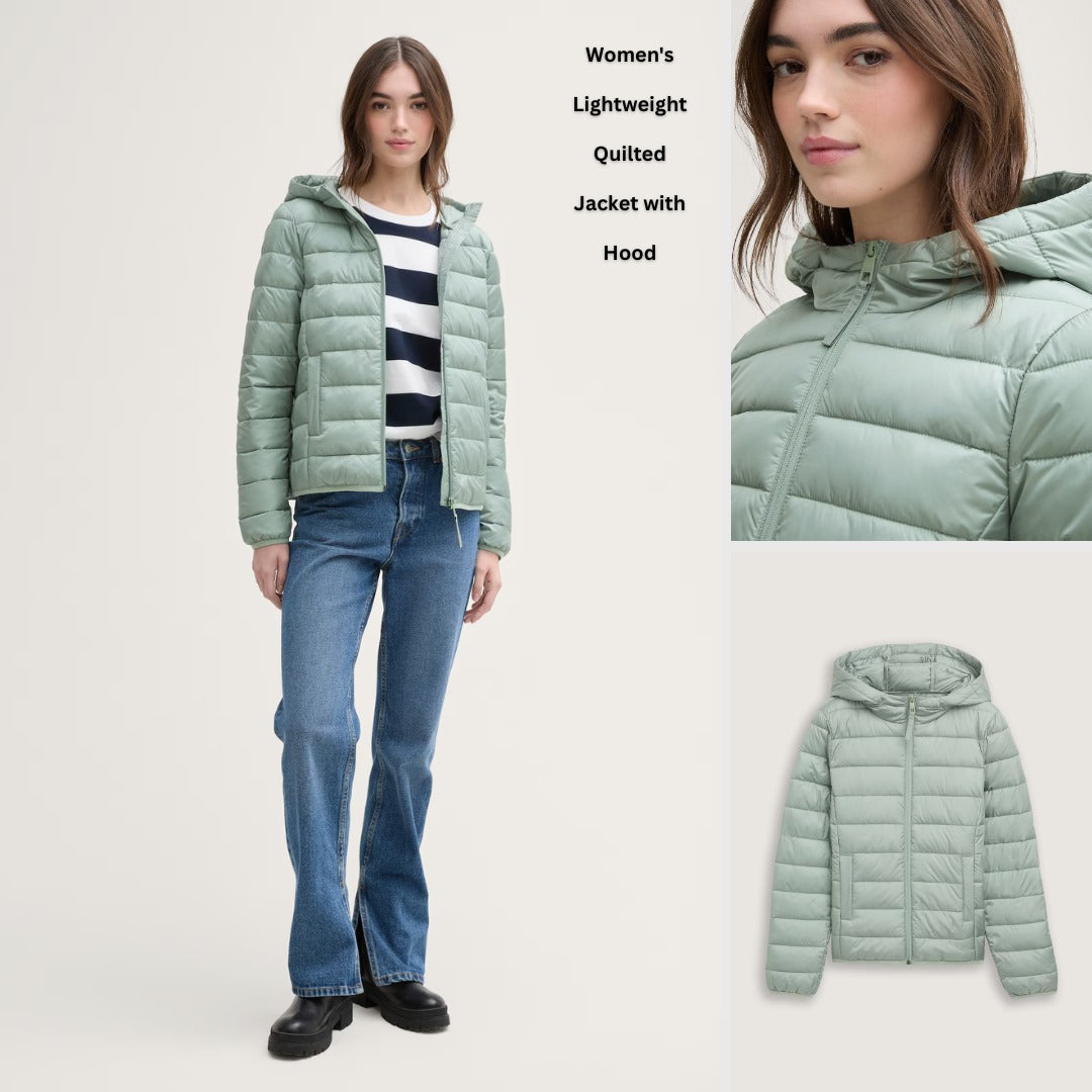 Jacket Wanita Windproof Lightweight (TTL34 PUFFER HOODIE)
