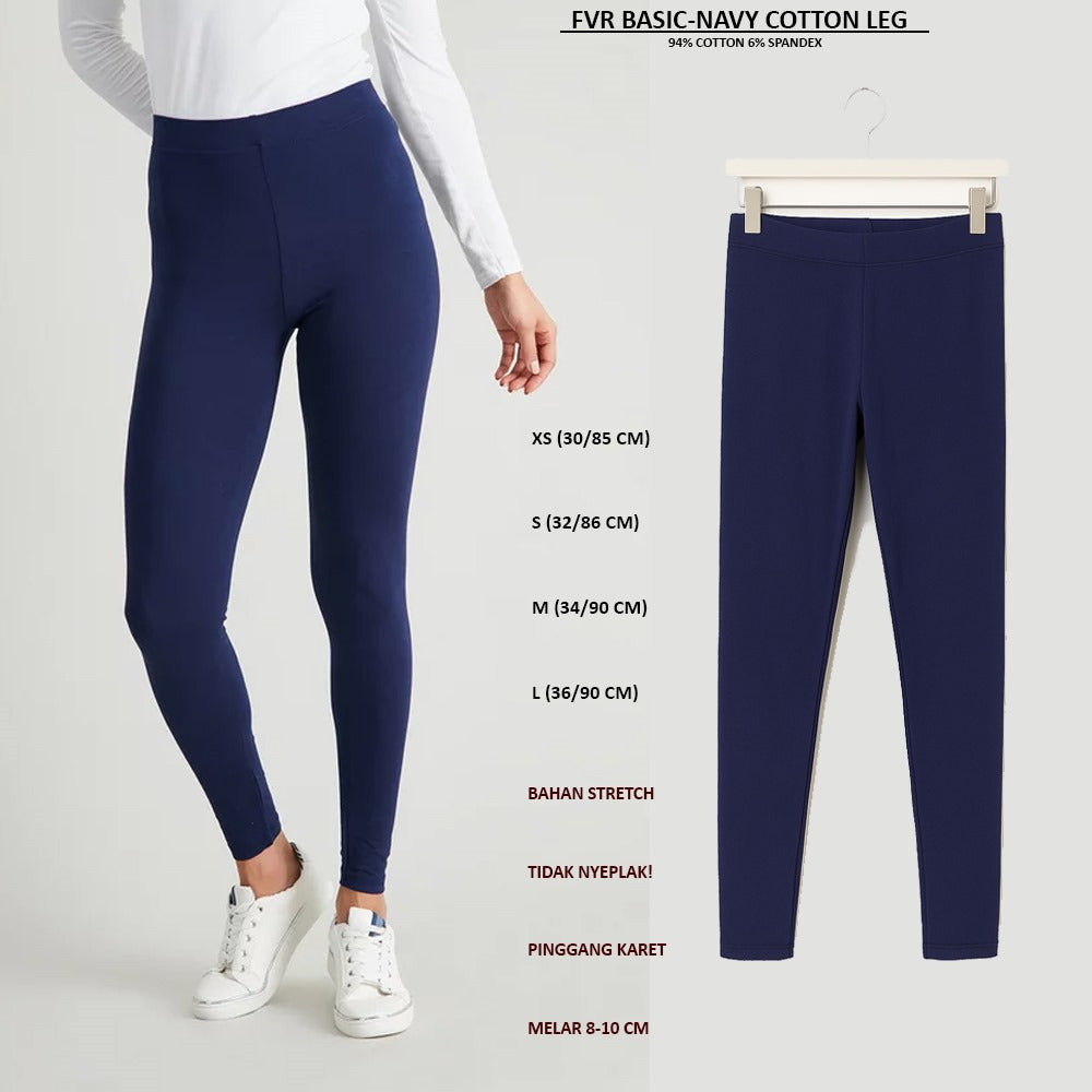 Celana Panjang Legging Wanita Basic (FVR BASIC LEGGING)