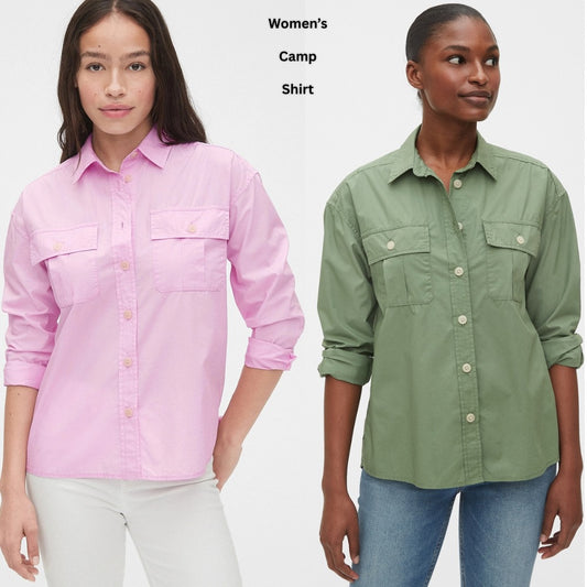 Kemeja Wanita Lengan Panjang Cotton Weave (GPS400 CAMP TWIG SHIRT)