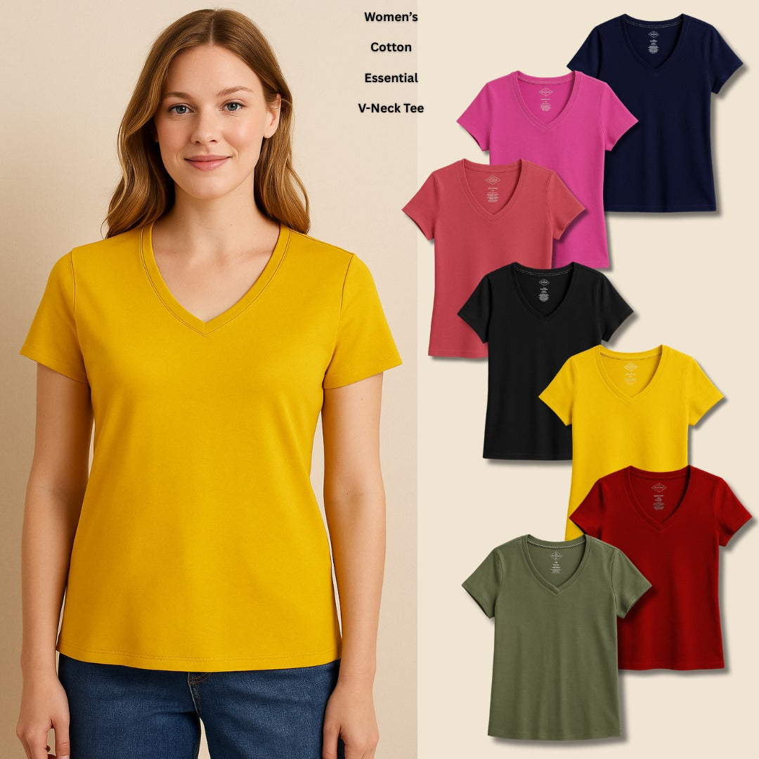 Koas Wanita Lengan Pendek Thick Cotton (JB05 ESSENTIAL TEE)