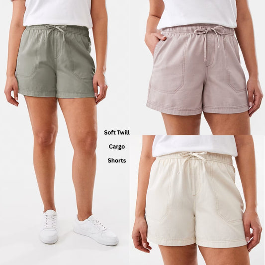 Celana Pendek Wanita Soft Twill (ANK91 SOFT TWILL SHORT)