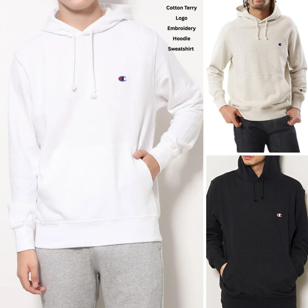 Sweater Hoodie Pria Wanita Terry (CHAMP105 TERRY EMBRO HOOD)