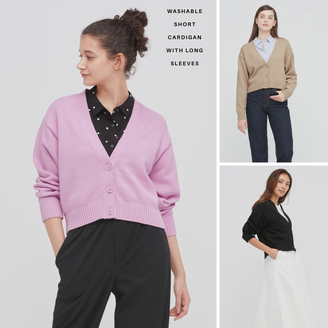 Cardigan Wanita Lengan Panjang (UNQ455 MIDGAUGE CARDI)