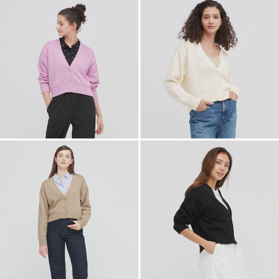 Cardigan Wanita Lengan Panjang (UNQ455 MIDGAUGE CARDI)