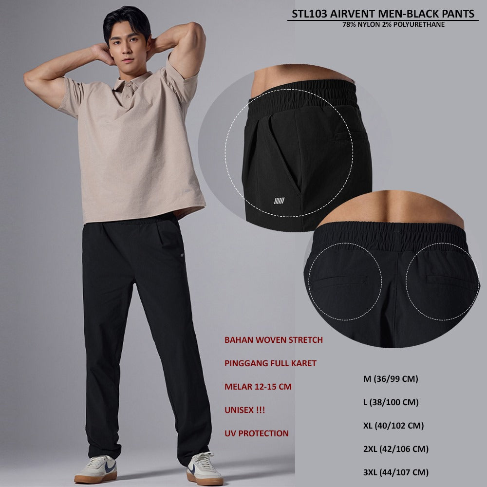 Celana Panjang Pria Woven Stretch (STL103 AIRVENT MEN PANTS)