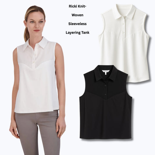 Atasan Tanktop Polo Wanita Soft Cotton (FOX05 RICKI LAYER TANK)