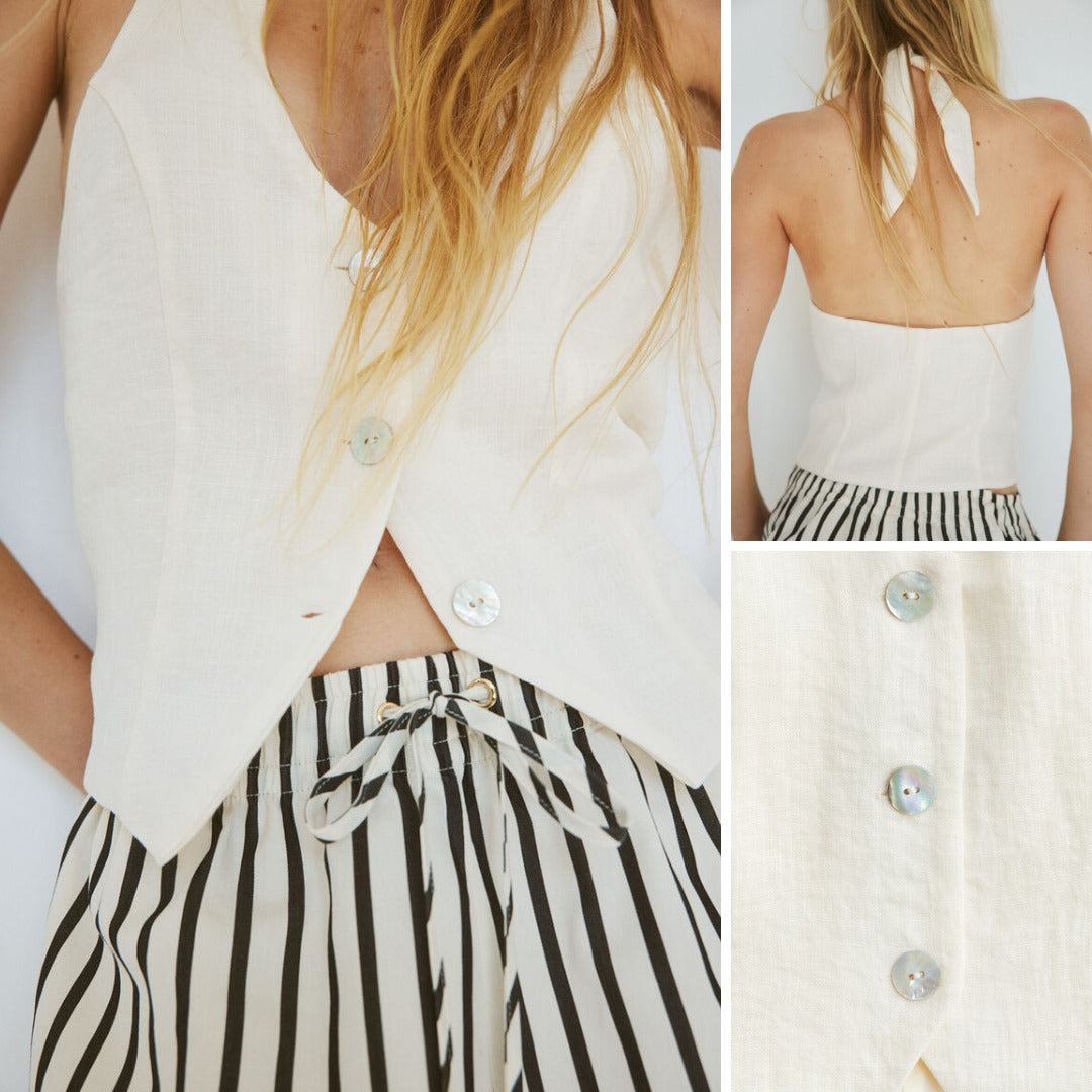 Atasan Wanita Tanpa Lengan (HMB567 SUIT WAISTCOAT)