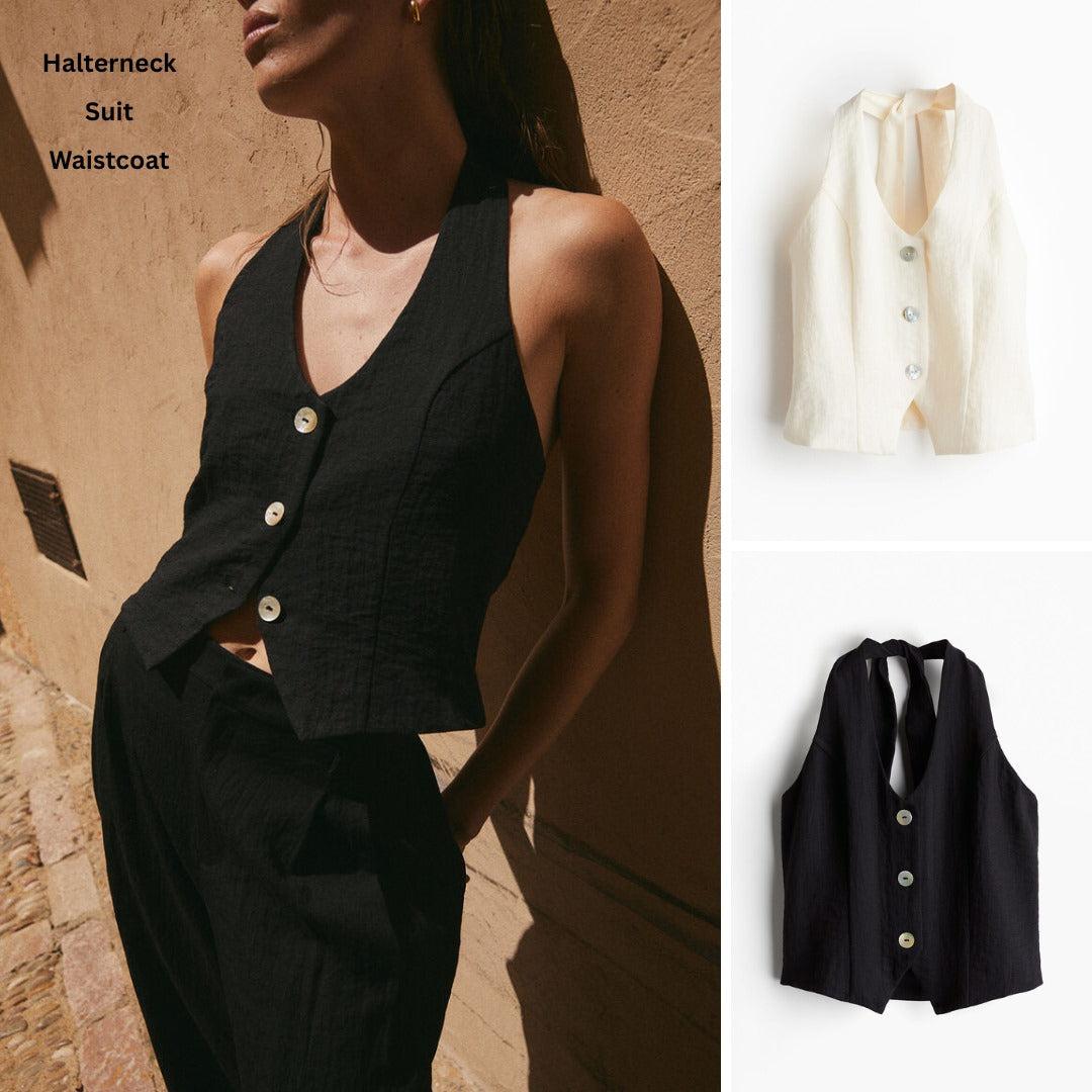 Atasan Wanita Tanpa Lengan (HMB567 SUIT WAISTCOAT)