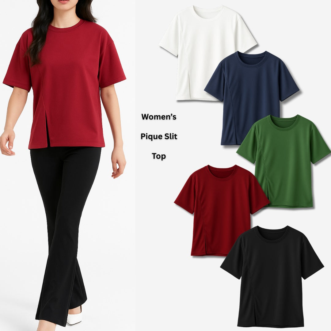 Atasan Kaos Wanita Lengan Pendek (IMP38 VENUS PIQUE TOP)