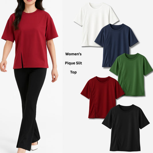 Atasan Kaos Wanita Lengan Pendek (IMP38 VENUS PIQUE TOP)
