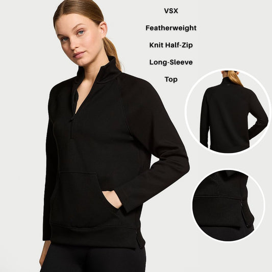 Atasan Wanita Lengan Panjang (VS19 FEATHER WEIGHT HALZIP TOP)