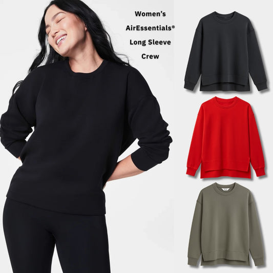 Sweater Wanita Lengan Panjang (SPD04 AIRESSENTIAL LOOSE CREW)