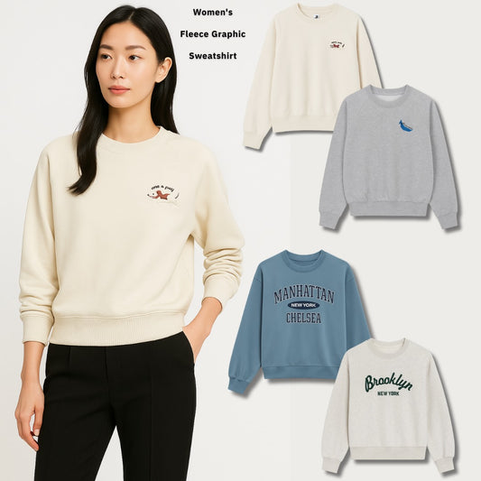 Sweater Wanita Lengan Panjang Soft Terry (TTN15 SWEATSHIRT)