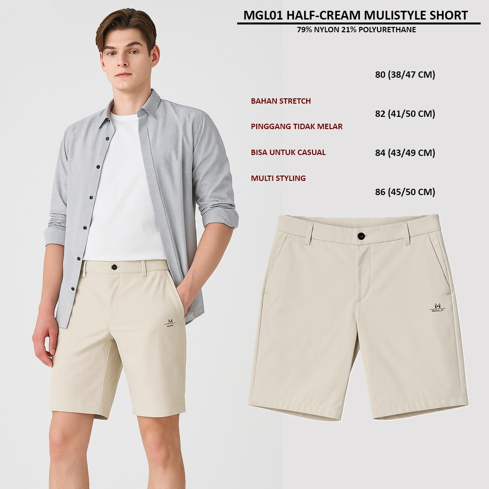 Celana Pendek Pria Stretch (MGL01 HALF MULISTYLE SHORT)