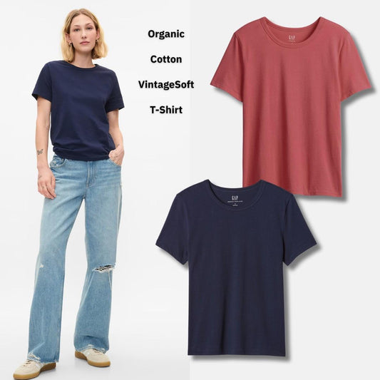 Kaos Wanita Lengan Pendek Soft Cotton (GPT404 ORGANIC TEE)