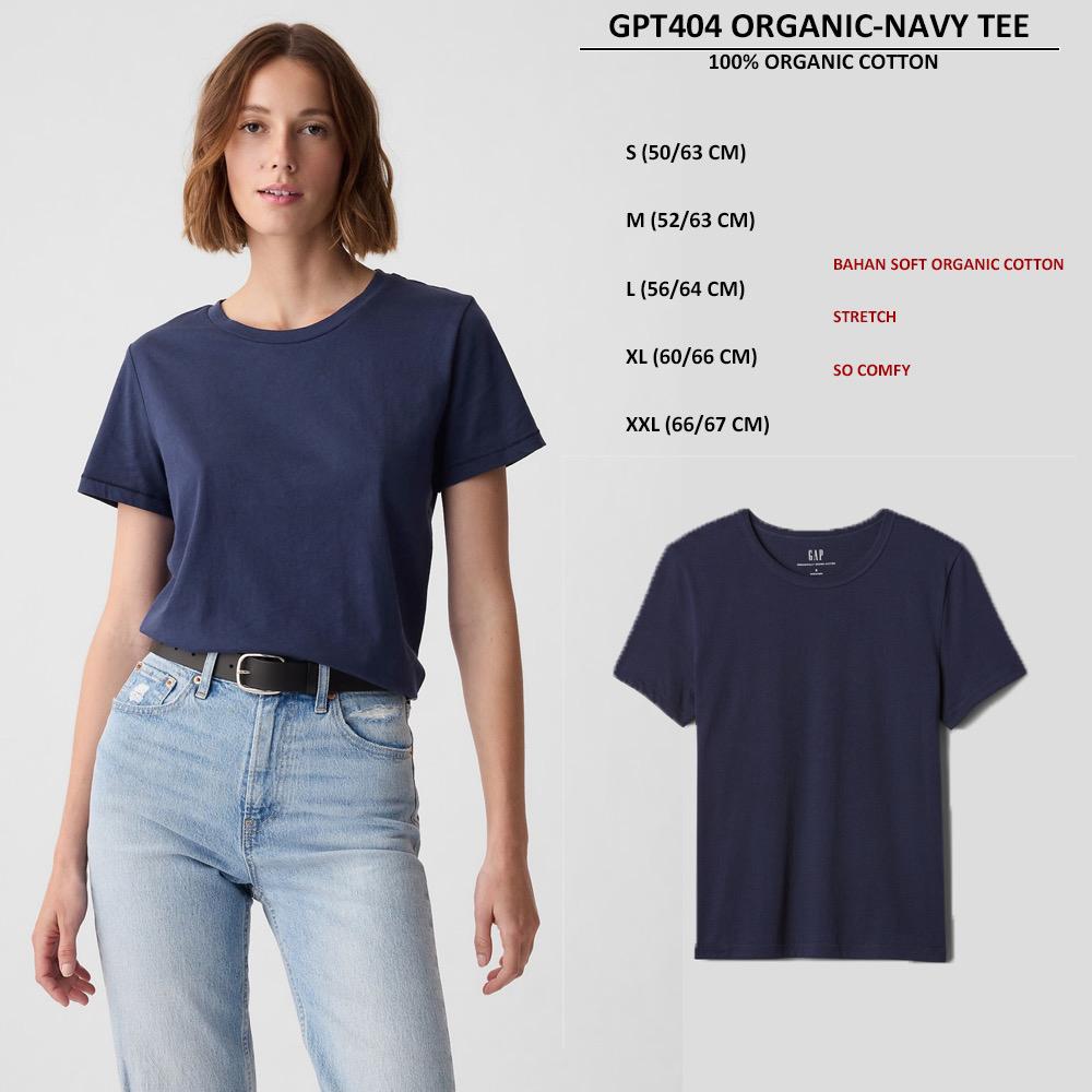 Kaos Wanita Lengan Pendek Soft Cotton (GPT404 ORGANIC TEE)