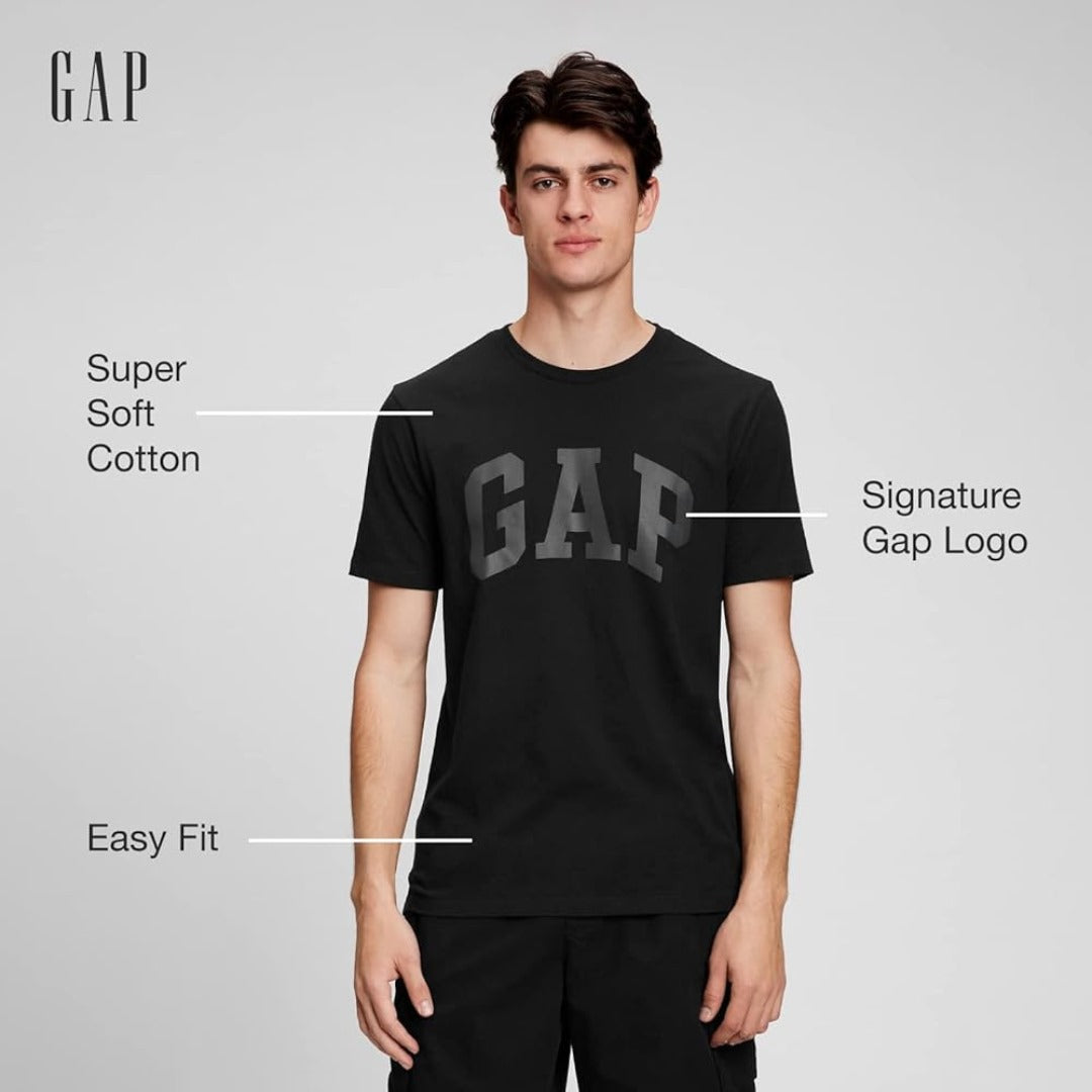 Kaos Pria Lengan Pendek Stretch Soft Cotton (GPT405 LOGO SHIRT)