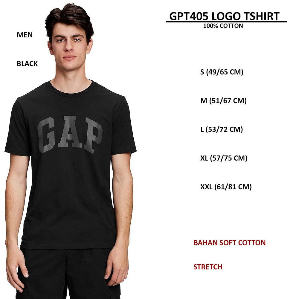 Kaos Pria Lengan Pendek Stretch Soft Cotton (GPT405 LOGO SHIRT)