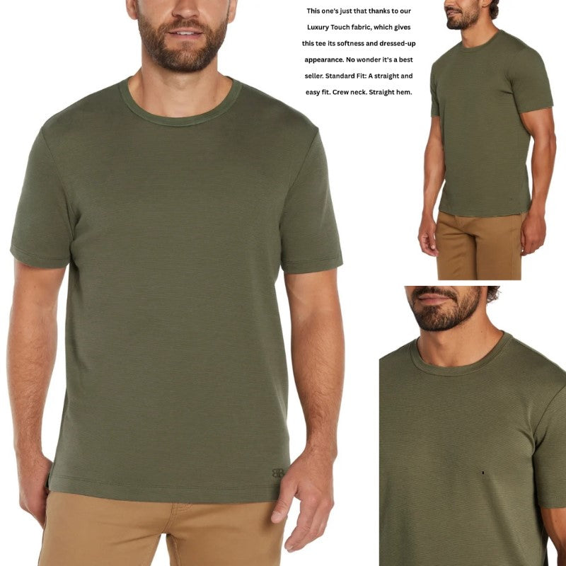 Atasan Kaos Pria Lengan Pendek Stretch (BREP95 LUXURY TOUCH TEE)