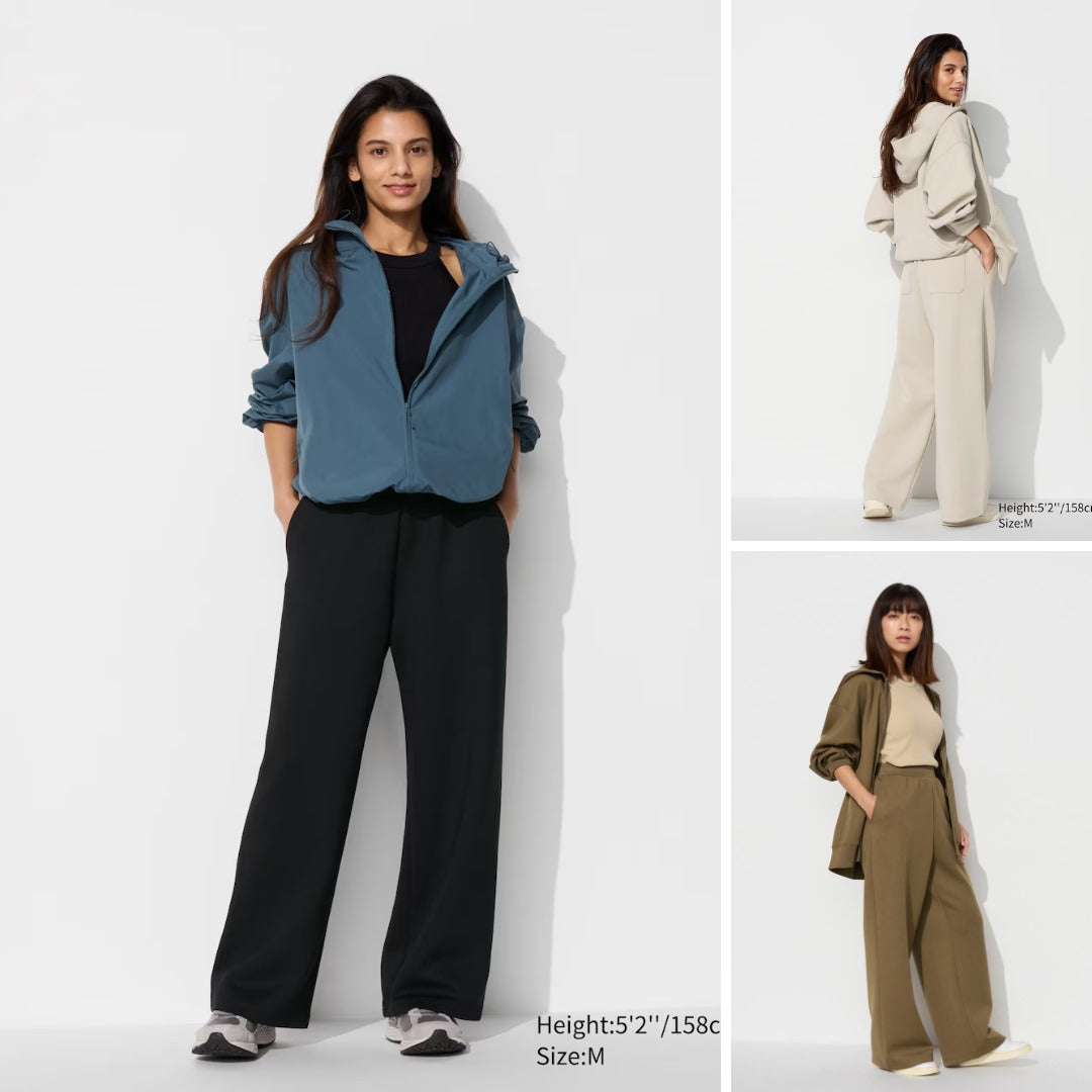 Celana Panjang Wanita Smooth Scuba (UNQ459 DRY WIDE PANTS)