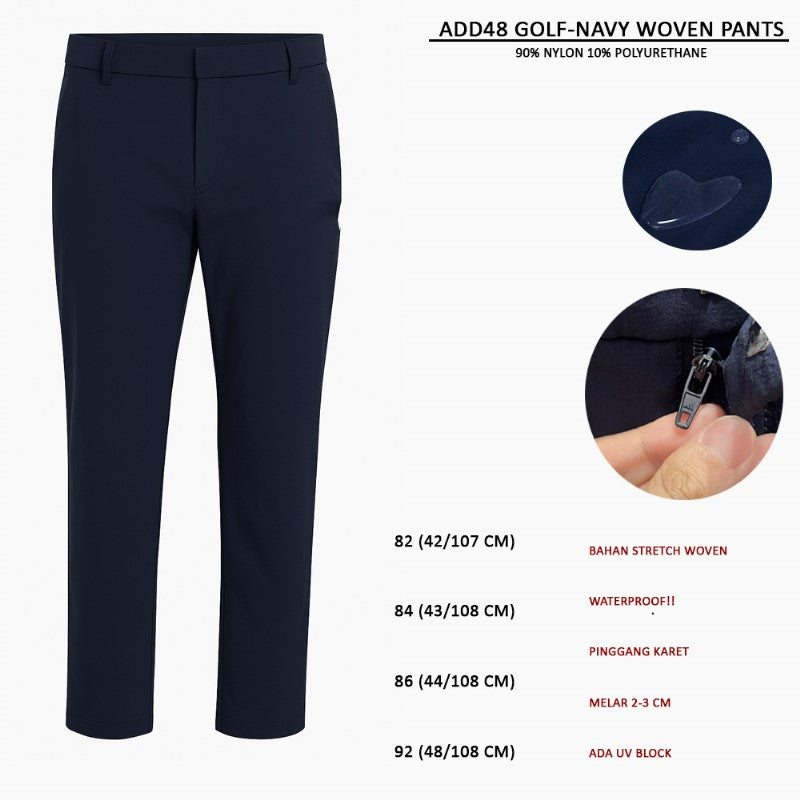Celana Panjang Pria Stretch Woven (ADD48 GOLF-NAVY WOVEN PANTS)