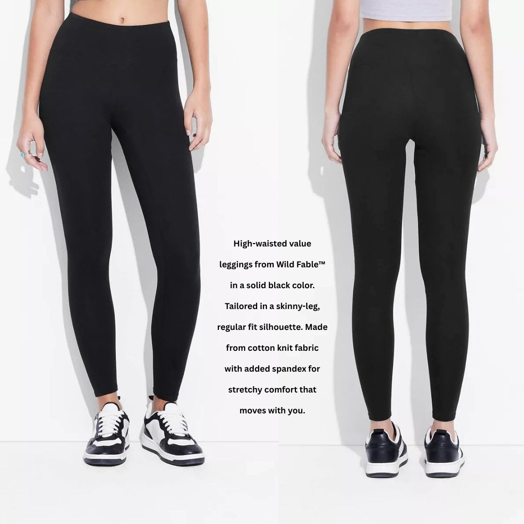 Celana Panjang Legging Wanita Stretch (WF06 VALUE BLACK LEGGING)