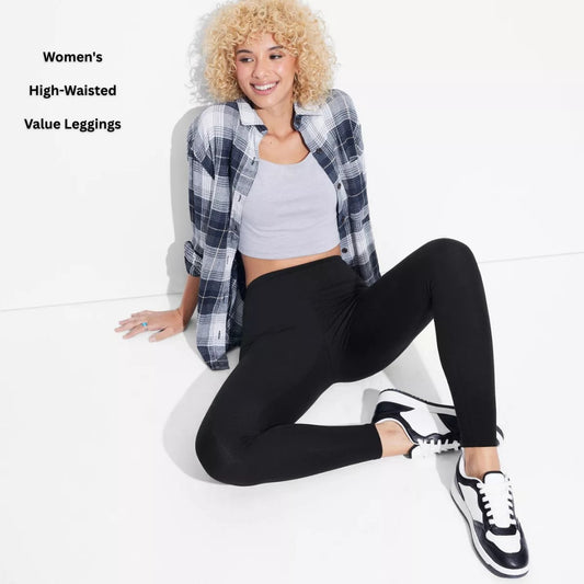 Celana Panjang Legging Wanita Stretch (WF06 VALUE BLACK LEGGING)