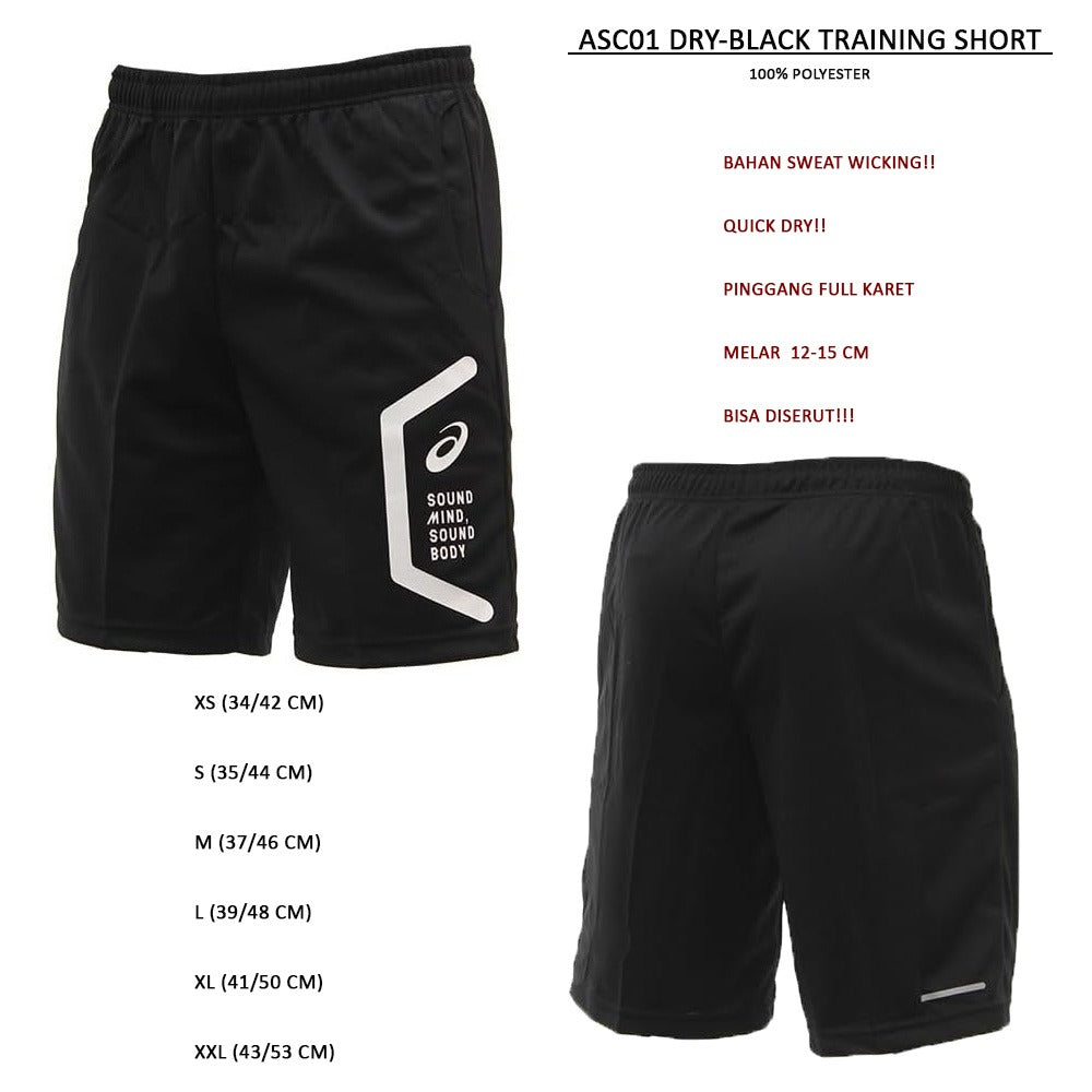 Celana Pendek Pria Quick Dry (ASC01 DRY TRAINING SHORT)