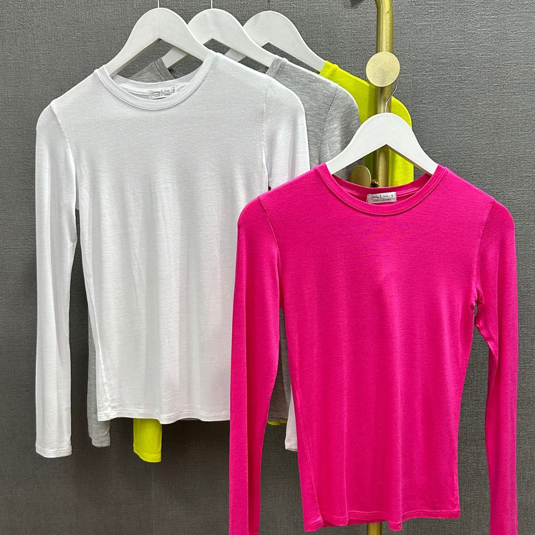 Atasan Kaos Wanita Lengan Panjang (HNJ02 LIGHT LONGSLV TEE)